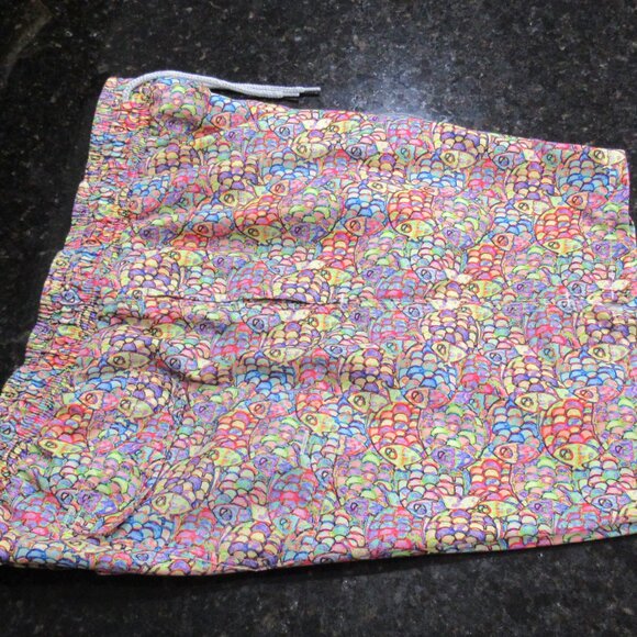 Michael's Men's Mesh Liner Swim Trunks Abstract Fish multicolored sz: 2xl - Picture 9 of 16